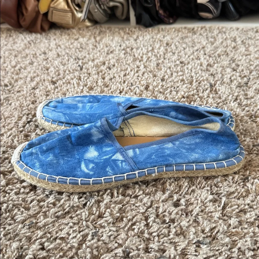J. Crew Blue Tie-Dye Espadrilles